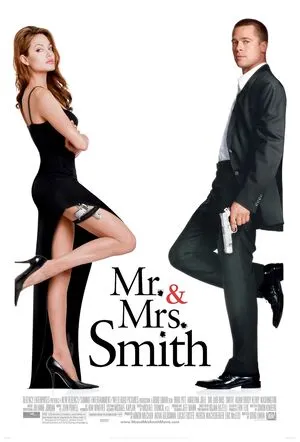 Mr. & Mrs. Smith 2005 Hindi Dual Audio HD Poster Download - Filmyzilla